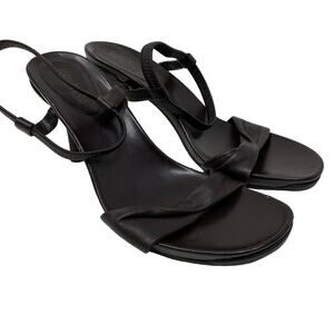 Kenneth Cole Reaction Women's Size 6.5 Y2K Strappy Heels Sandal Open Toe Brown